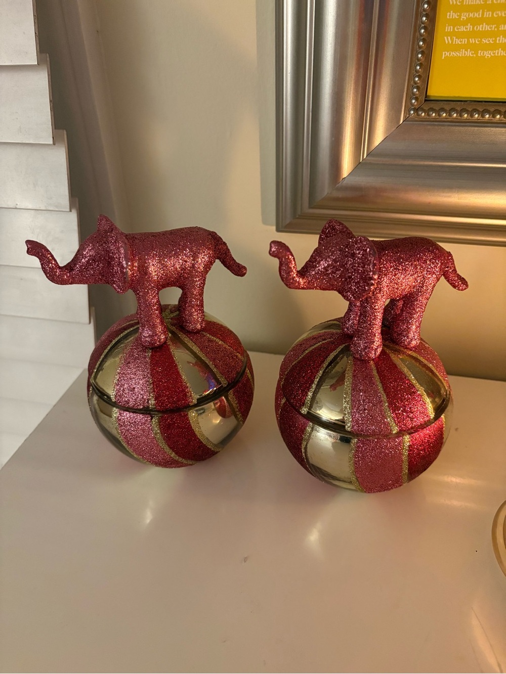 Anthropologie Candles - Glitter Elephant